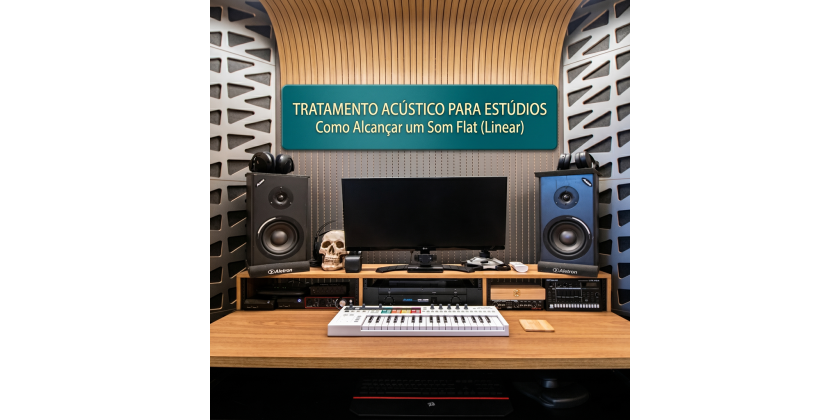 TRATAMENTO ACÚSTICO PARA ESTÚDIOS: COMO ALCANÇAR UM SOM FLAT (LINEAR)